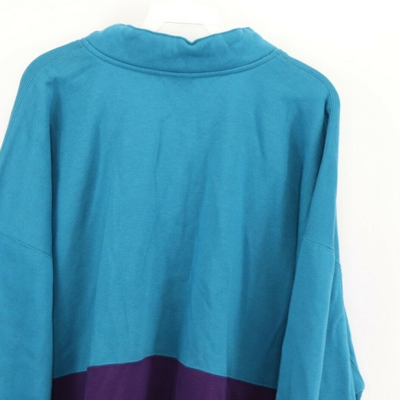 Cheetah | Sweaters | New Vintage Color Block Henley Sweater Teal 2xl ...